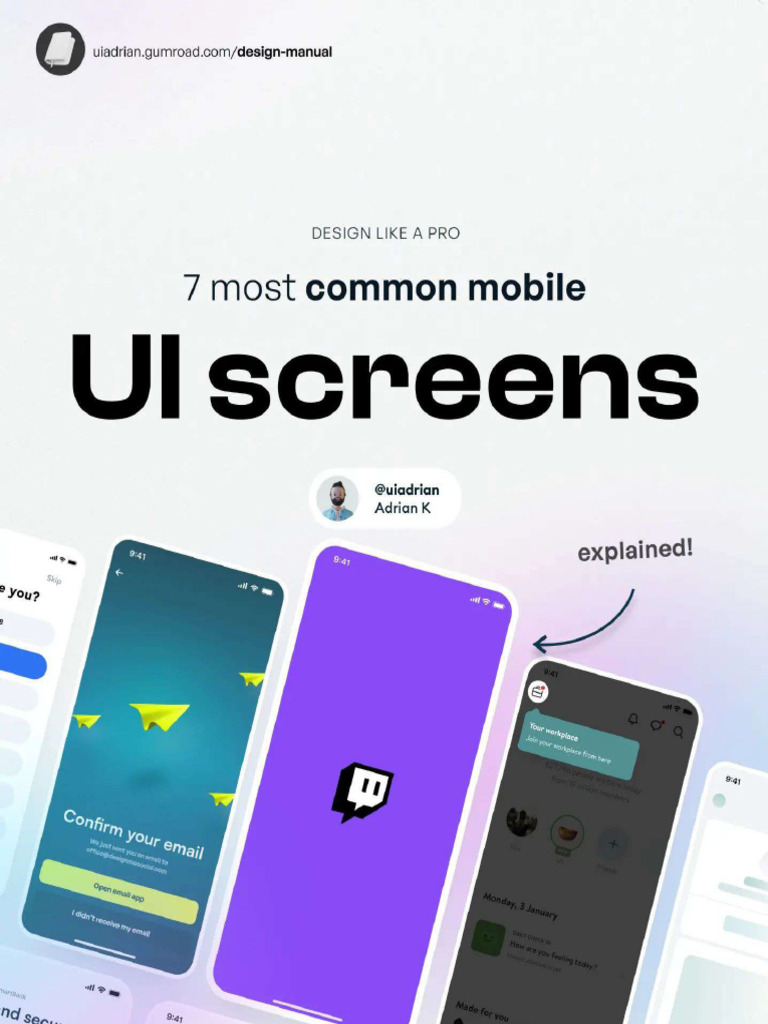 7 most common UI screens | PDF