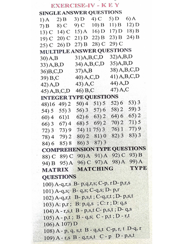 Ex 4 Key | PDF