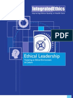 Ethical Leadership Fostering An Ethical Environment and Culture 20070808