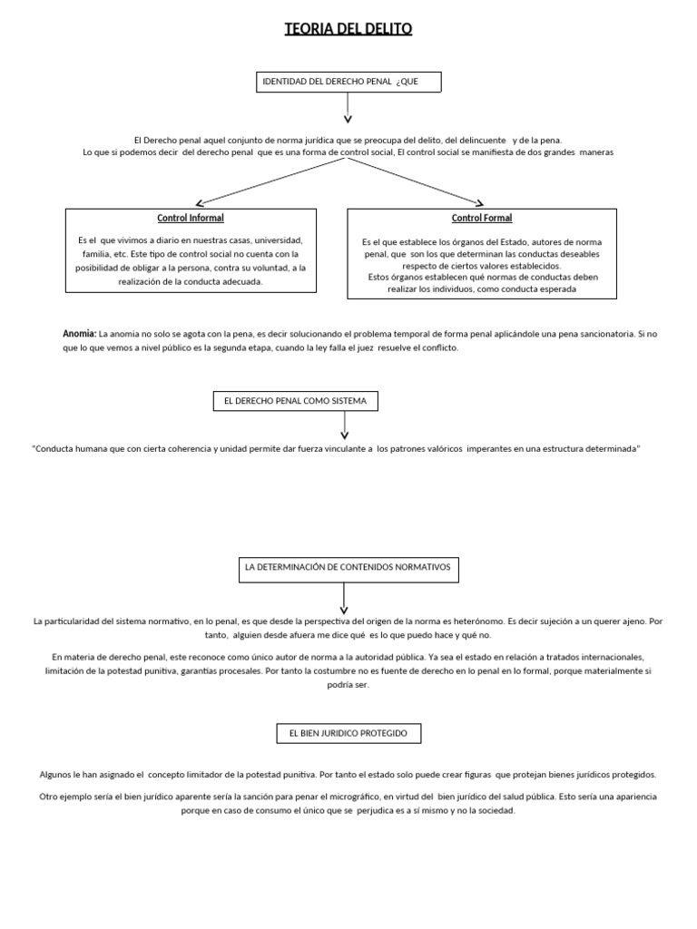 Teoría del Delito y Derecho Penal | PDF | Derecho penal | Castigos