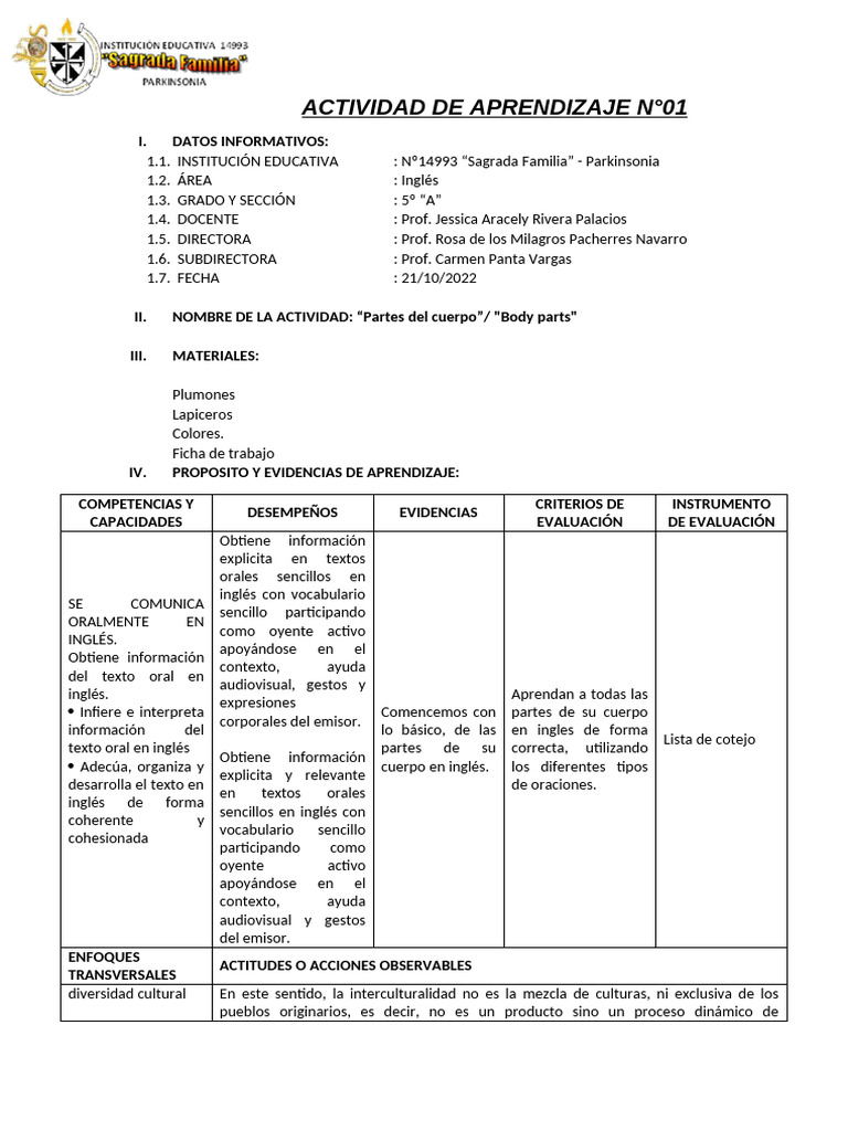 Aprender Partes del Cuerpo en Inglés | PDF | Órgano (anatomía) | Anatomía