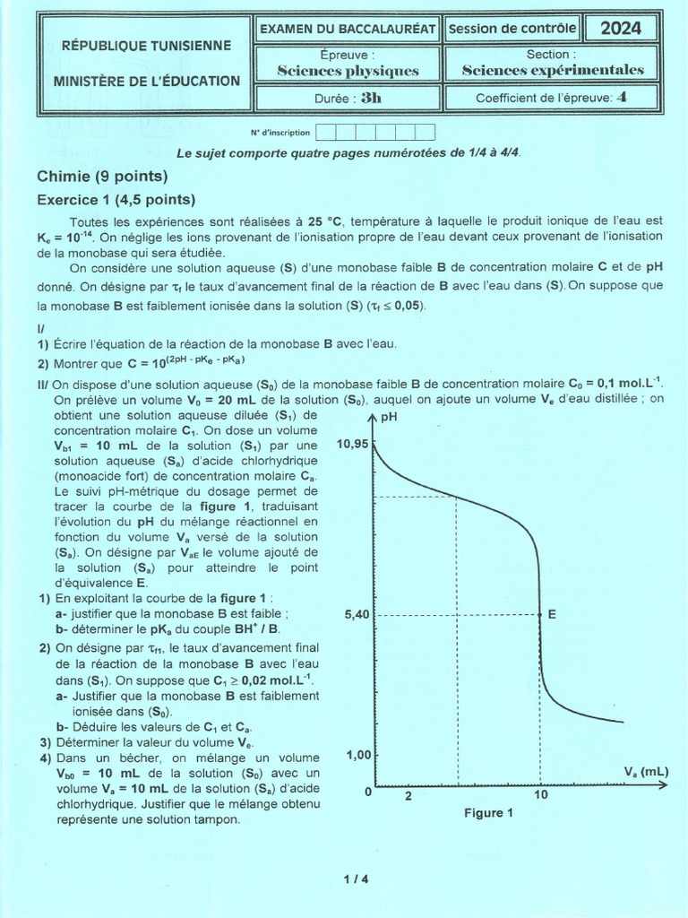 Sciences Ex C 2024physique | PDF