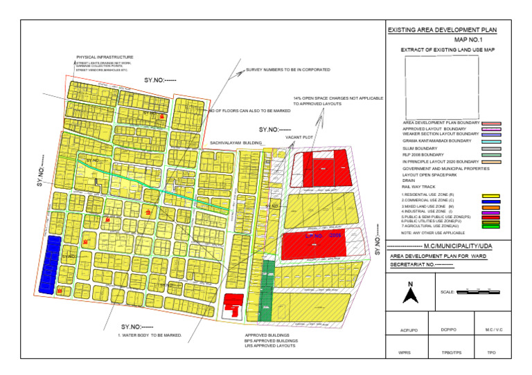 Templete-1-Existing Area Development Plan | PDF | Foreign Language Studies