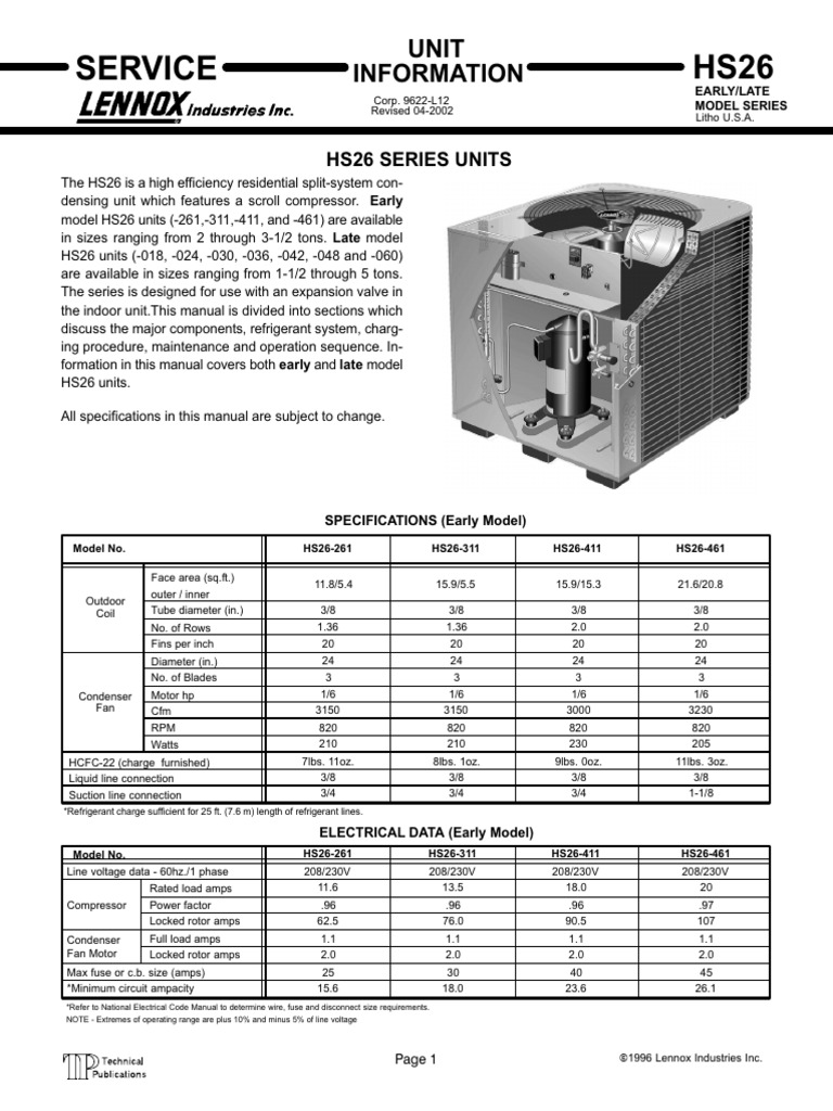 HS26 Capacitor Specifications and Info | PDF | Thermostat | Capacitor