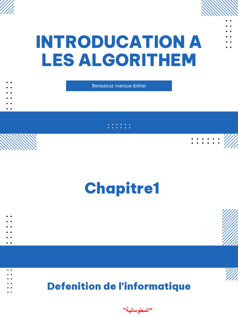 Introduction à l'Algorithmique | PDF | Informatique | Booléen