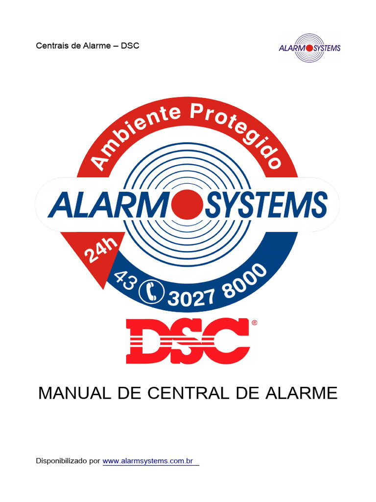 Manual da Central de Alarme DSC | PDF | Senha | Tempo