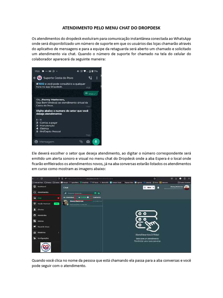 Atendimento Instantâneo pelo Dropdesk | PDF