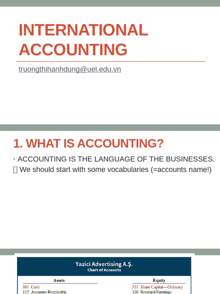 Introduction to International Accounting | PDF | Debits And Credits ...