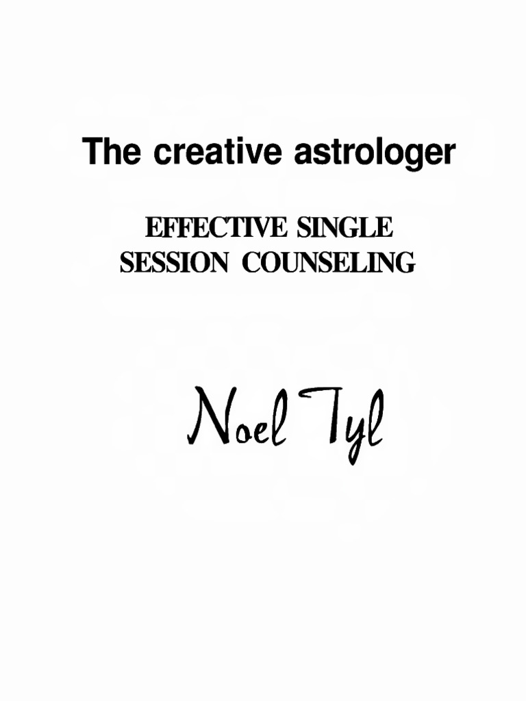 The Creative Astrologer: Counseling Techniques | PDF | Planets In