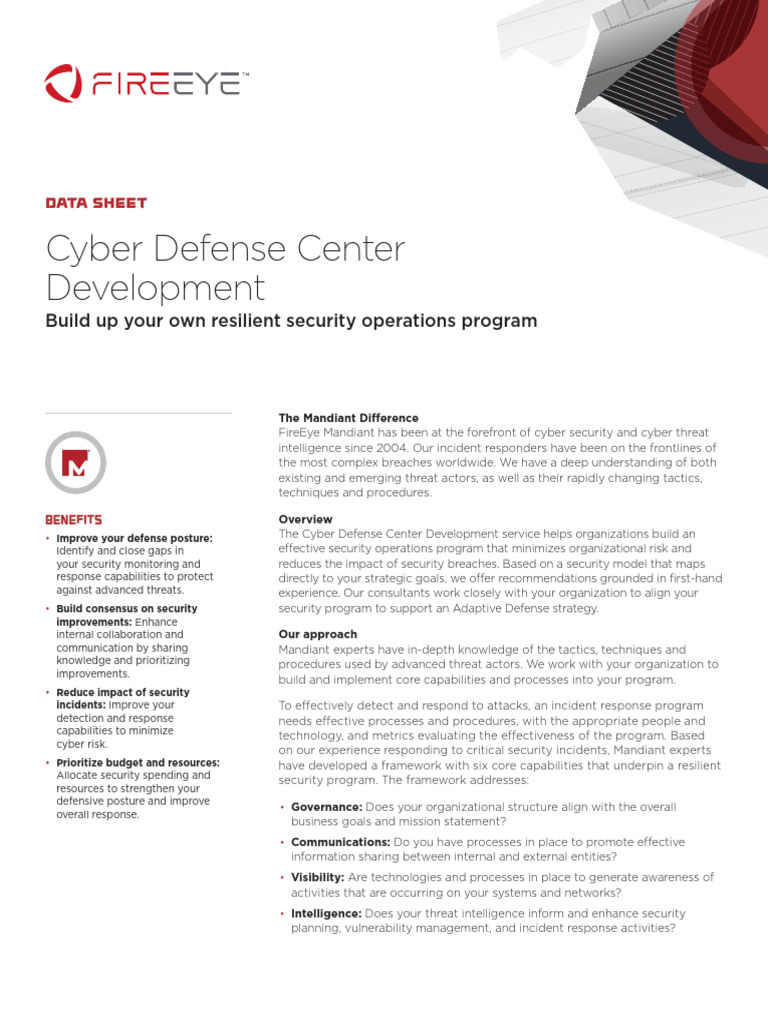 Cyber Defense Center Development | PDF | Computer Security | Security