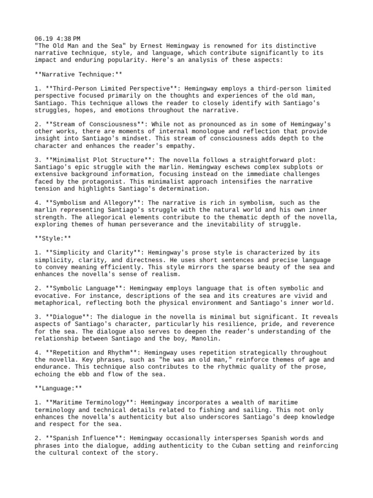 Notes 20240619172306 | PDF | Narrative | Narration