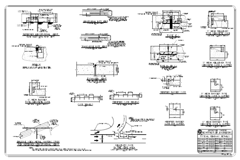 Typical Roadway Details - Sheet No. 1 of 2 (PDF) | PDF