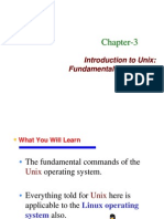 Introduction To Unix: Fundamental Commands