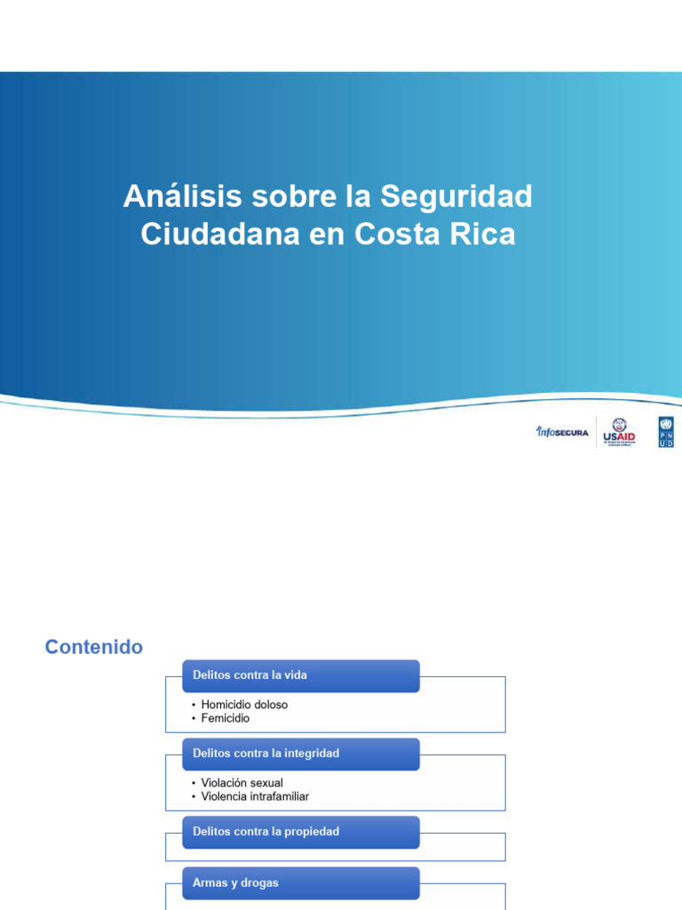 Análisis de La Seguridad Ciudadana en CR | PDF | Peligros | Crímenes