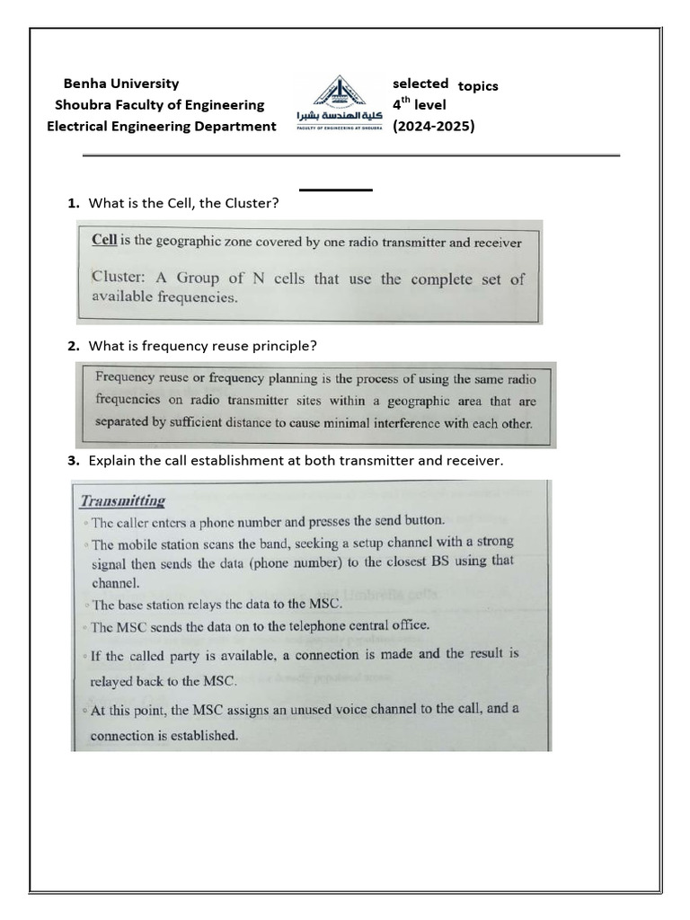 Sheet3 Selected Topics | PDF | Cellular Network | Orthogonal Frequency ...