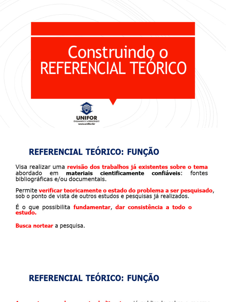 Função e Estrutura do Referencial Teórico | PDF | Citação | Plágio