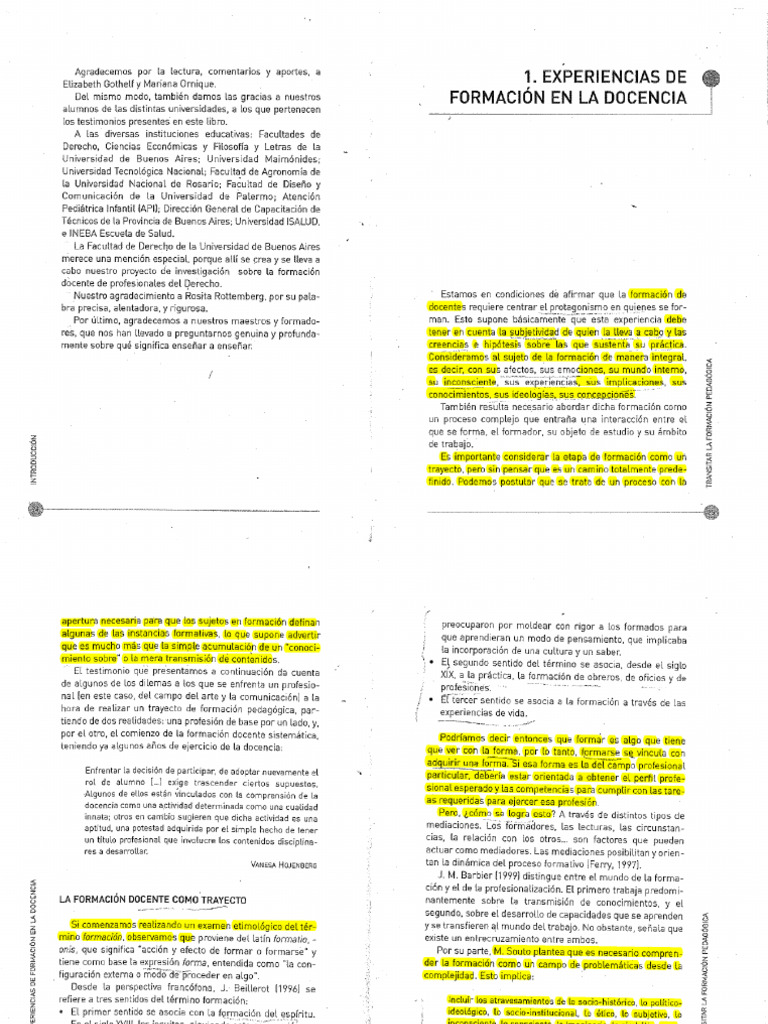 Transitar la Formación Pedagógica | PDF | Maestros | Enseñando