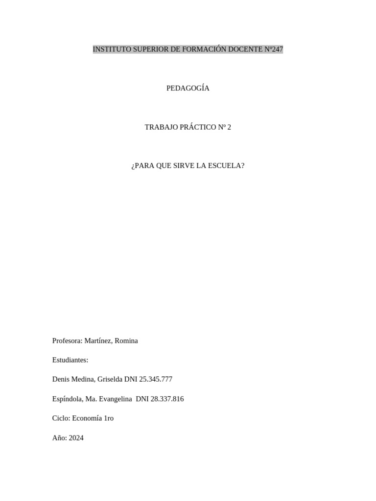 La Funcion Social de La Escuela | PDF | Enseñando | Escuelas