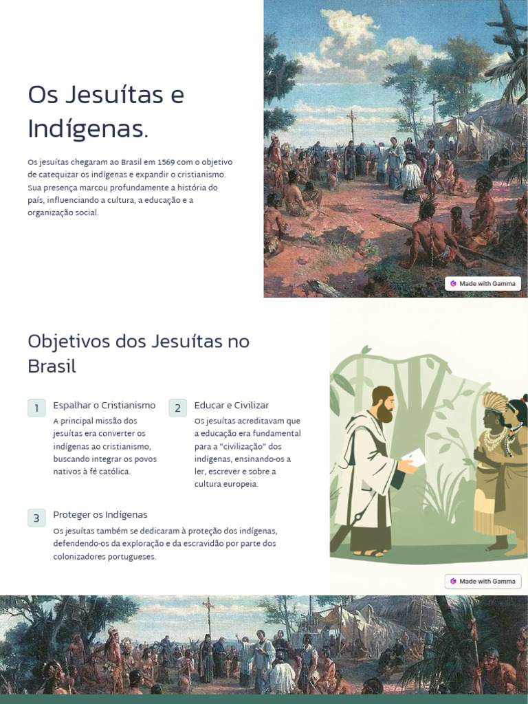 Jesuítas e Indígenas no Brasil: Impactos e Conflitos | PDF | Catecismo ...