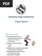 Download Word Press Plug in Development Short Tutorial by chzigkol SN7857914 doc pdf