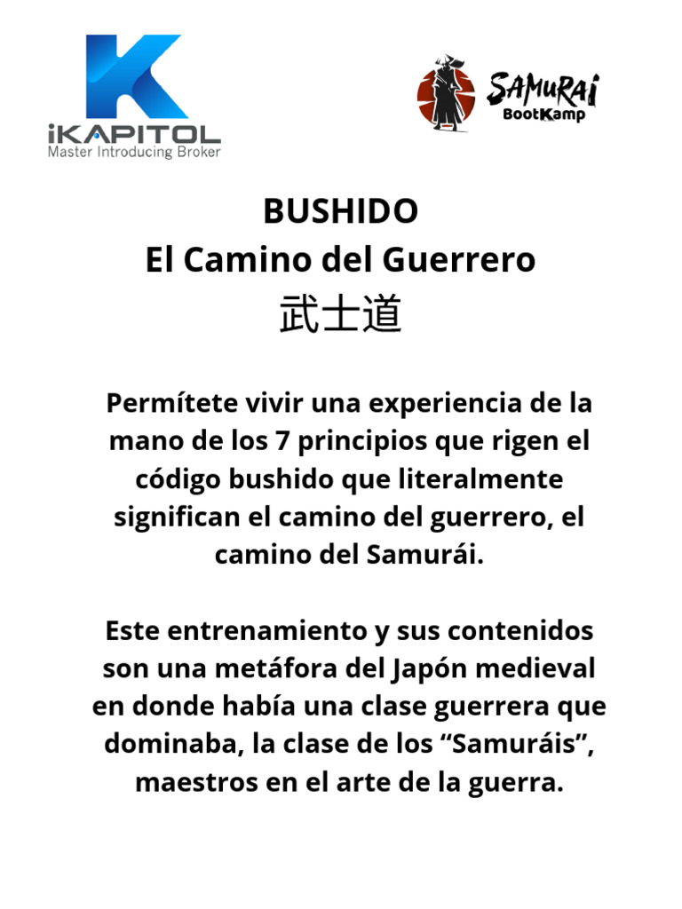 7 Principios del Bushido: El Guerrero | PDF | Bushido