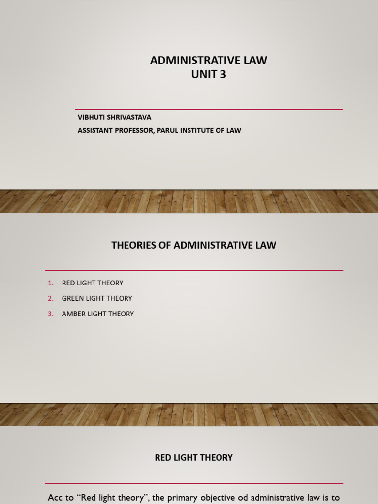 Adm Ppt (Unit 3) Part 1 | PDF | Government Of India | Separation Of Powers