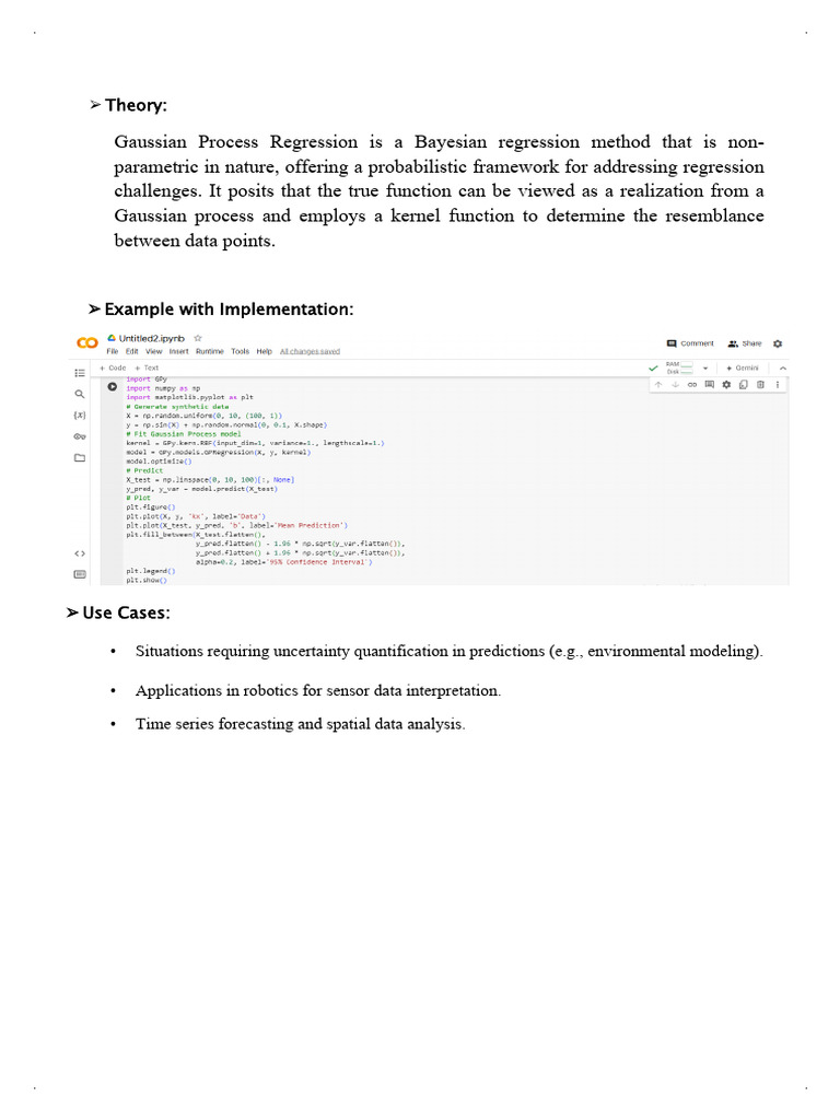 Gaussian Process Regression (GPR) | PDF