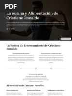 Rutina diaria de Cristiano Ronaldo | PDF