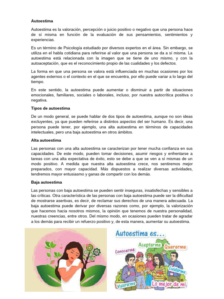 Comprendiendo la Autoestima y Sexualidad | PDF | Sexo | La sexualidad ...