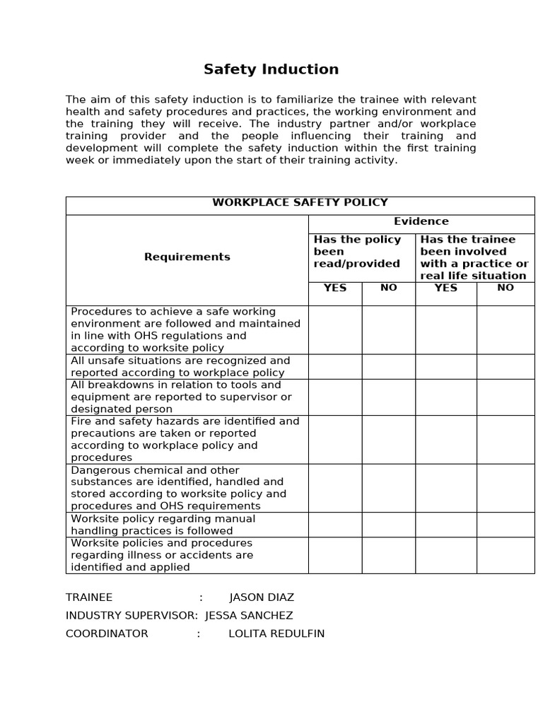 2 safety induction pdf