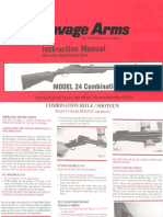 Savage Arms Model 24 Shotgun Rifle Instruction Manual
