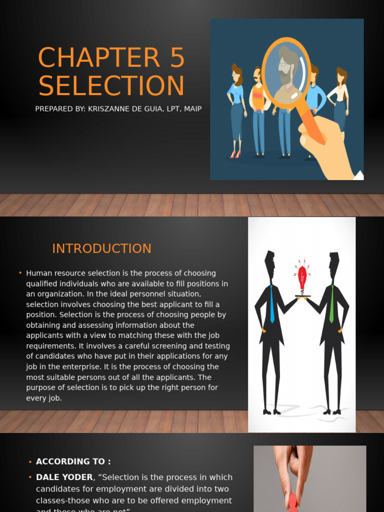 Chapter 5 Selection | PDF | Recruitment | Reading Comprehension