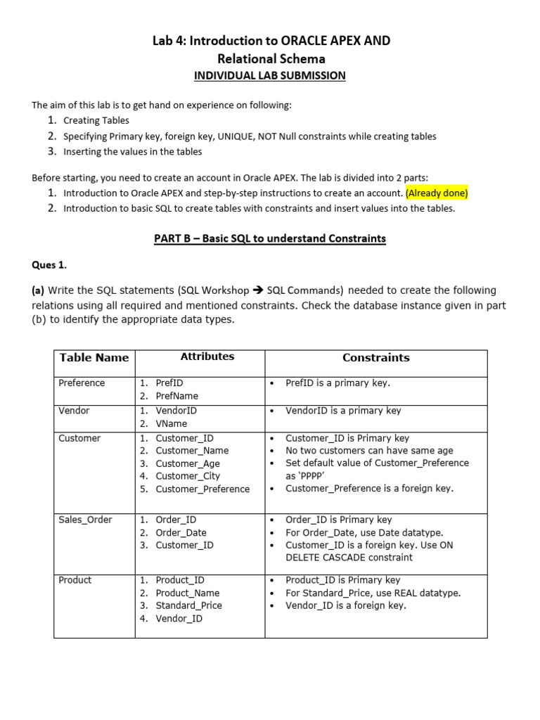 Lab 4 - Apex and RS - New-6 | PDF | Table (Database) | Information ...