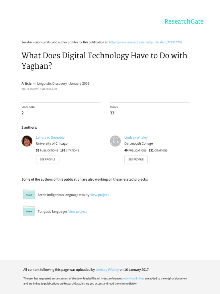 Digital Tech & Yaghan Language | PDF | Linguistics | Phonetics