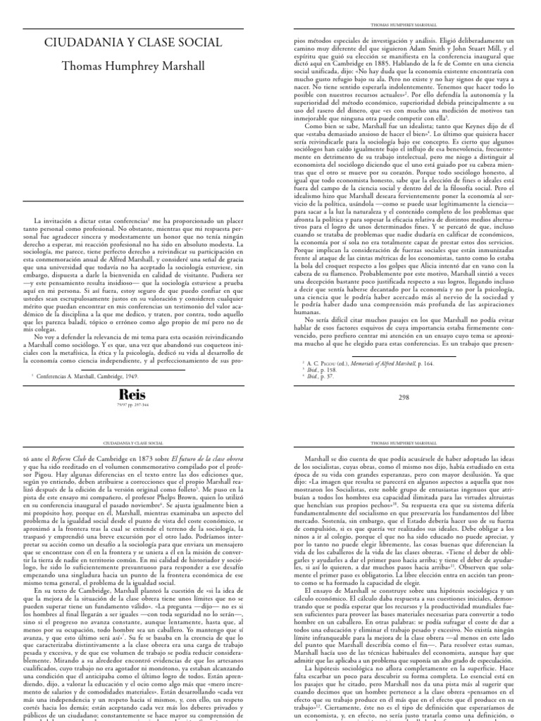 9 marshall ciudadan a y clase social pdf ciudadan a