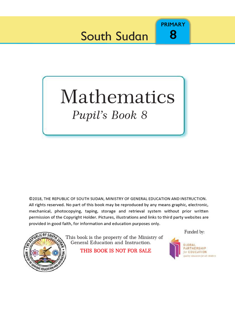 South Sudan Primary 8 Mathematics Textbook | PDF | Area | Volume