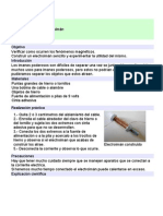 Construye electroimán y experimenta fuerza magnética