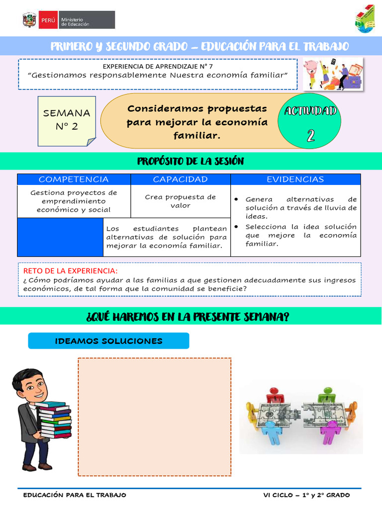 Experiencia de Aprendizaje - Act 2 - Semana 2 Vi Ciclo | PDF ...