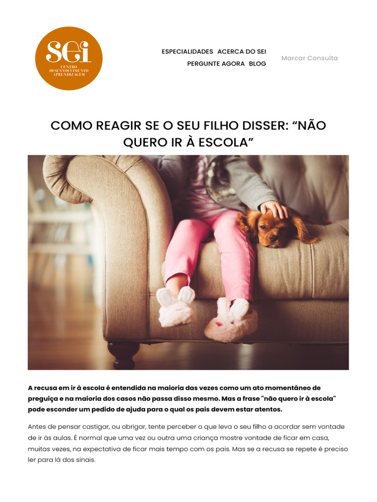 Como Reagir Se o Seu Filho Disser - 