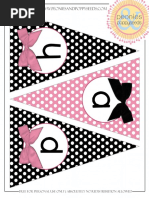 Minnie Mouse Pennant Banner