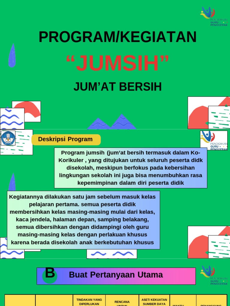 Program Jum'at Bersih untuk Sekolah | PDF