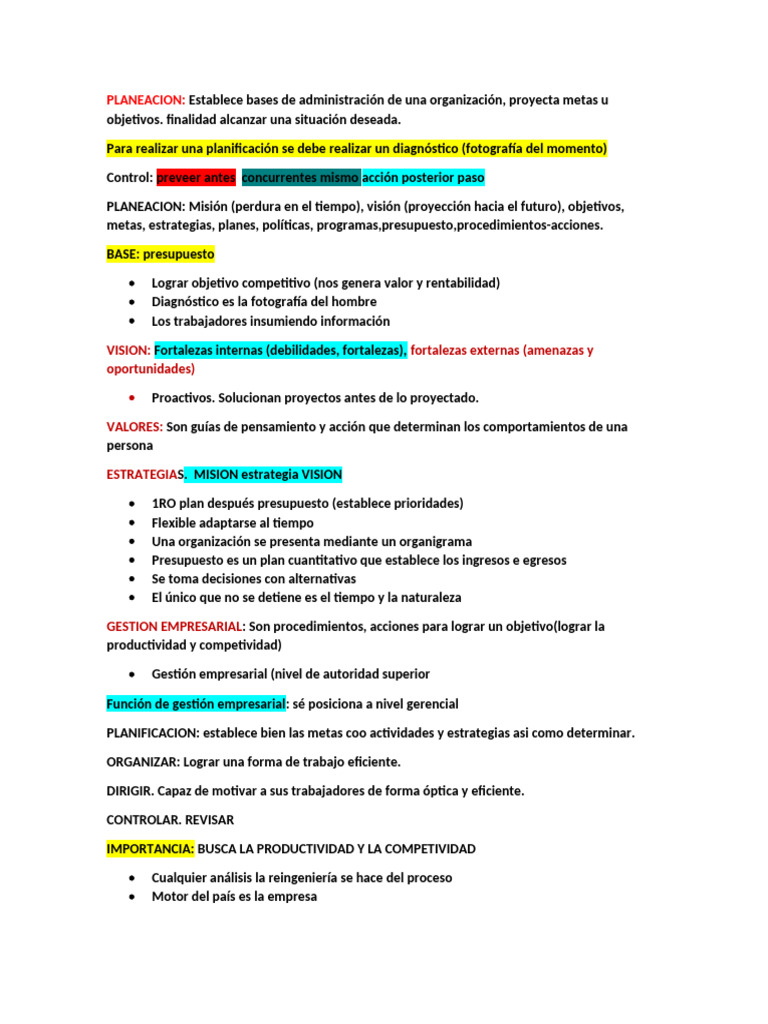 Planeación y Gestión Empresarial Efectiva | PDF | Crecimiento personal ...