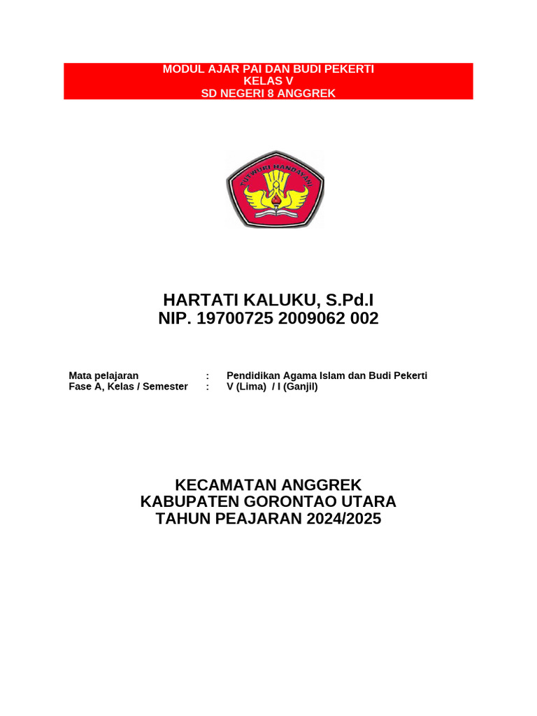 Modul Ajar PAI Kelas 5 Semester 1 | PDF | Agama & Spiritualitas