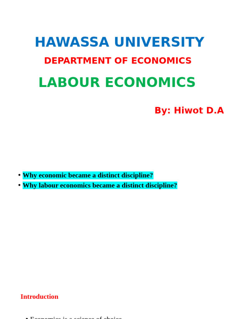 Chapter 1 Labour-2 | PDF | Labour Economics | Economics