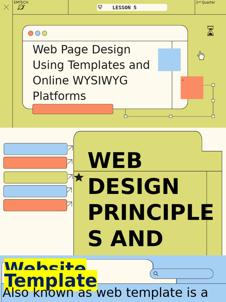 Lesson 5-Web Page Design Using Templates | PDF | Technology & Engineering