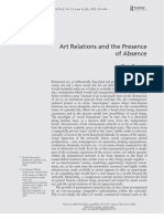 Art Relations and the Presence of Absence