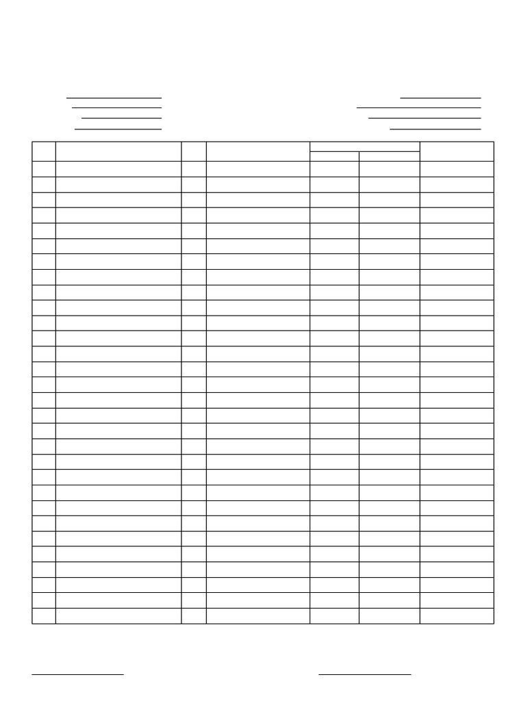 Relief Distribution Sheet (RDS) Template | PDF