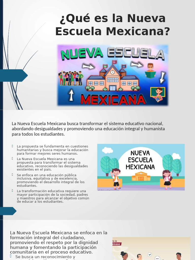 Qué Es La Nueva Escuela Mexicana | PDF | Escuelas | Maestros