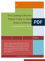 The Coming Software Patent Crisis in Open Source Software: STS 2160 B P