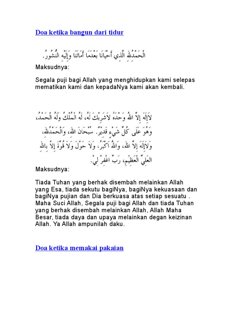 Doa Harian